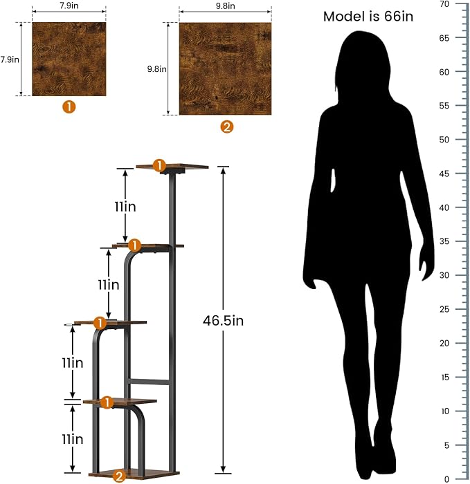 5 Tier Plant Stand Indoor, Plant Shelf - Image 3