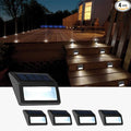 Solar Lights Outdoor, Waterproof Solar Powered Deck Step Lights by Follateas