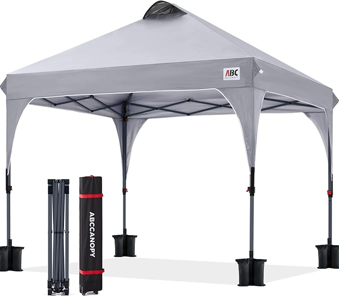 ABCCANOPY Outdoor Pop up Canopy Tent, 8x8 Instant Portable Canopy by ABCCANOPY