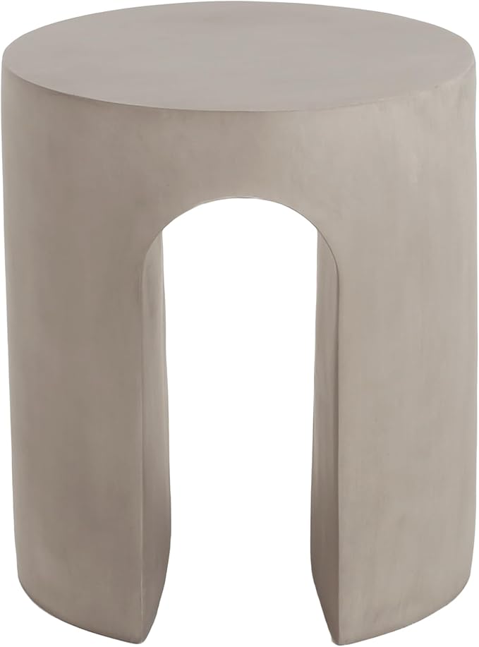 Christopher Knight Home Outdoor Round Side Table, U-Shaped Patio Garden Stool - Image 5