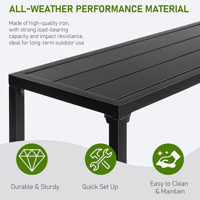 Outvita Outdoor Bar Table, Bistro Rectangle - Image 5