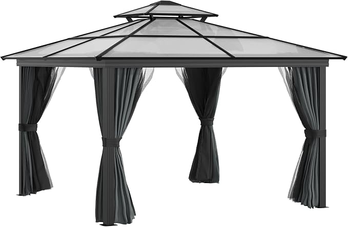 Outsunny 10' x 10' Hardtop Gazebo Canopy by Outsunny