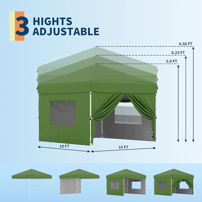 GarveeLife 10x10 Pop Up Canopy - Image 4