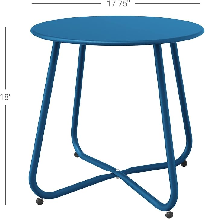Grand patio Small Round Side Table Outdoor Side Table - Image 3