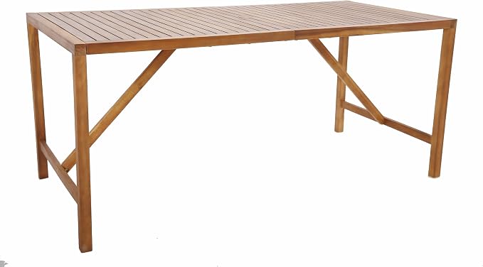 Tangkula 67" Acacia Wood Outdoor Dining Table - Image 9