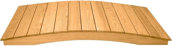 6 FT Oak Amish Made Pinewood Heavy Duty Garden Bridge by Unknown