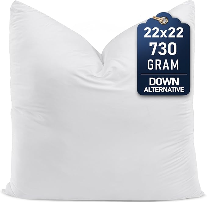 Utopia Bedding Throw Pillows – 22 x 22 Inches Down Alternative Pillows by UTOPIABEDDING