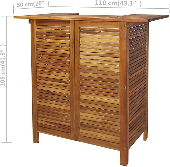vidaXL Bar Table and Chair Set 3 Piece, Dining Table Set - Image 4