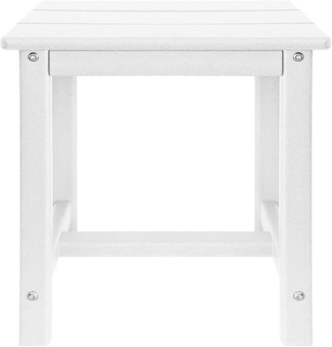 Adirondack Square Side Table, one-Tier Outdoor end Table, Patio Side Table - Image 8