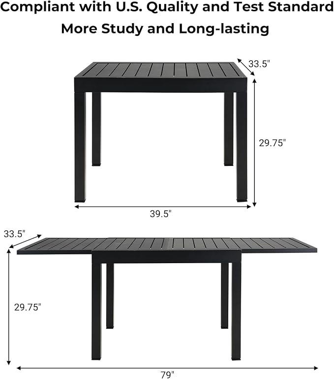Grand patio 5-Piece Outdoor Dining Set - Image 3
