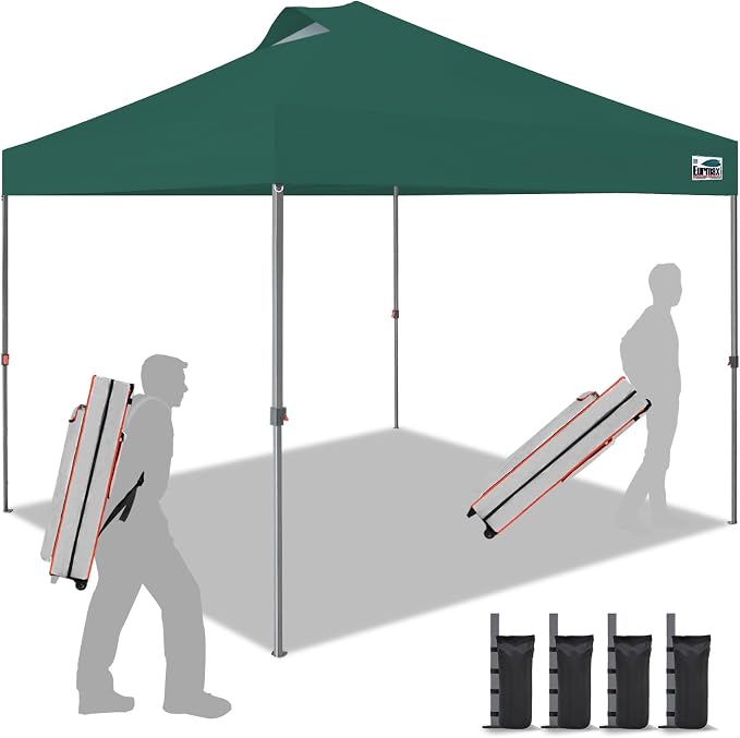 Eurmax USA NOMATTER ONE-Person Open&Close 10x10ft Pop Up Canopy Tent，Portable by Eurmax