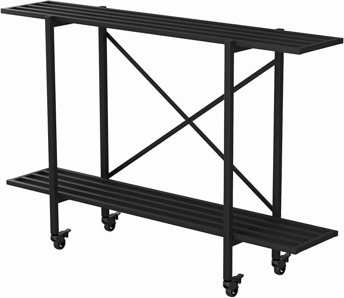 Zhongma 2 Tier Metal Sturdy Narrow Plant Stand - Image 4