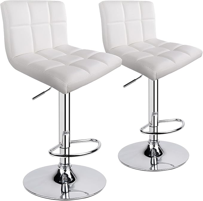 Leopard Bar Stools, Modern PU Leather Adjustable Swivel Bar Stool - Image 8
