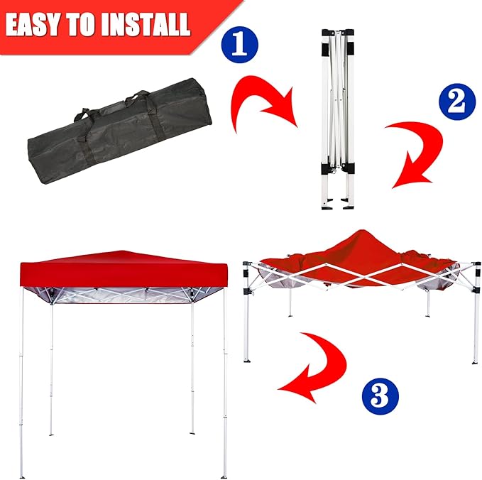 Sunnyglade 6x4 Ft Pop-Up Canopy Tent Outdoor Portable Instant Shelter Folding - Image 4
