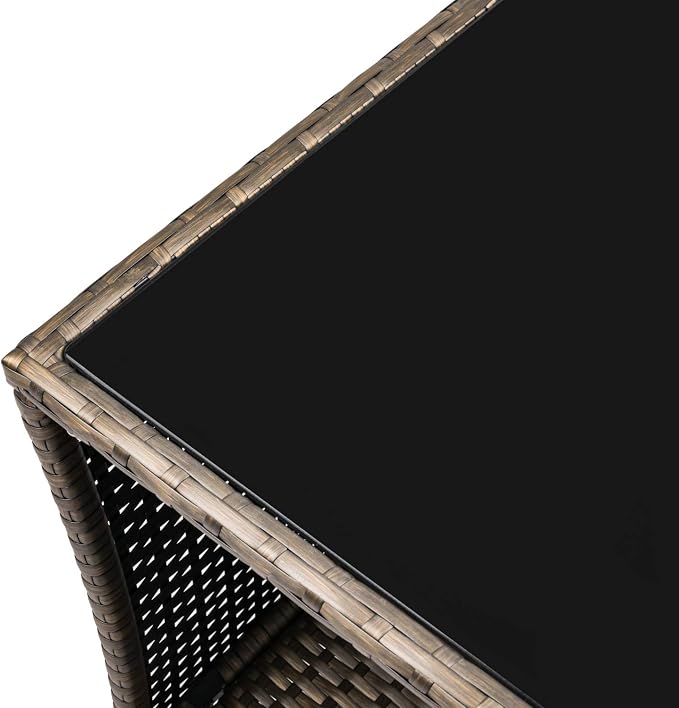 Kinfant Rattan Patio Side Table - Image 8