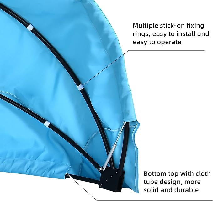 Outdoor Daybed Replacement Canopy, Outdoor Patio Wicker Daybed Canopy, Top - Image 3