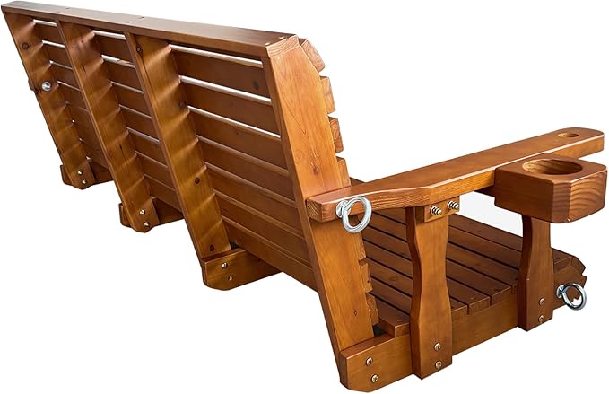 Wooden Porch Swing 3-Seater, Bench Swing - Image 8