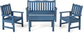 Stoog 4-Piece Patio Furniture Set, All-Weather HIPS Outdoor Dining Set by Stoog