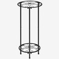 CASIMR Plant Stand Indoor Outdoor, Metal Rustproof Flower Shelf 2 Tier 23.9 inch by CASIMR