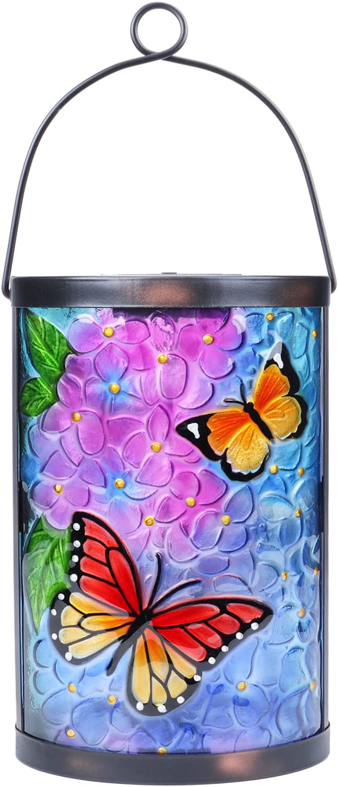 MUMTOP Hanging Solar Lantern Outdoor Waterproof LED Solar Lights Butterfly by MUMTOP