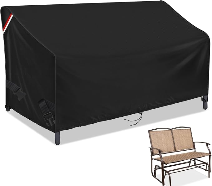 Outdoor Loveseat Cover for 2-Person Patio Swing Glider Steel Bench Loveseat by Yourpatiocoverexpert