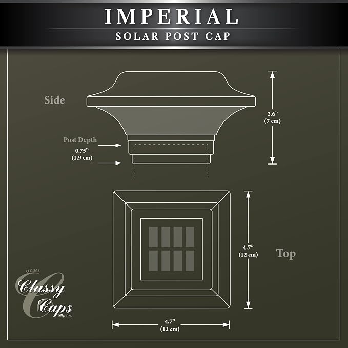 Classy Caps Imperial Solar Post Cap - Image 8