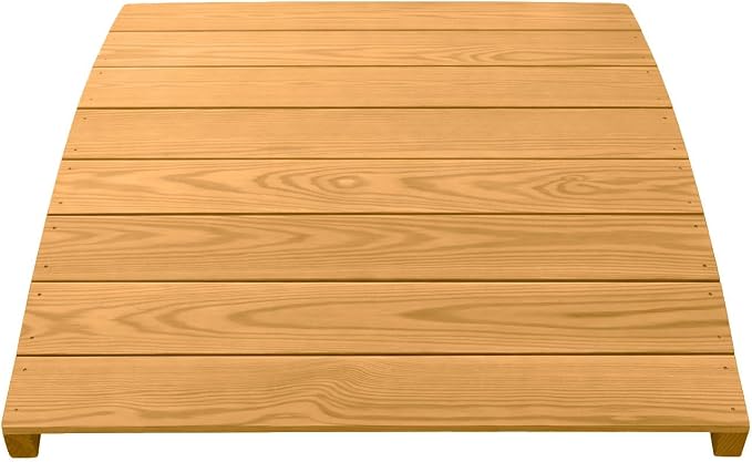 4 FT Oak Amish Made Pinewood Heavy Duty Garden Bridge - Image 6
