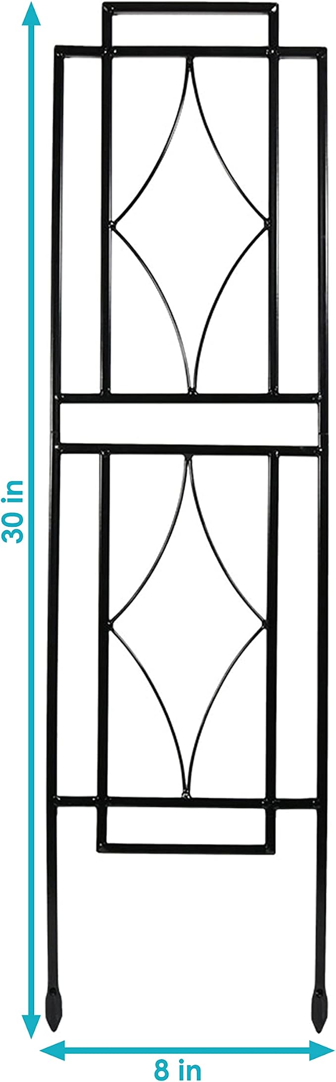 Sunnydaze 30-Inch Contemporary Metal Garden Trellis - Image 3
