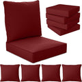 24" x 24" x 6" Outdoor Deep Seat Cushions Set by Unknown