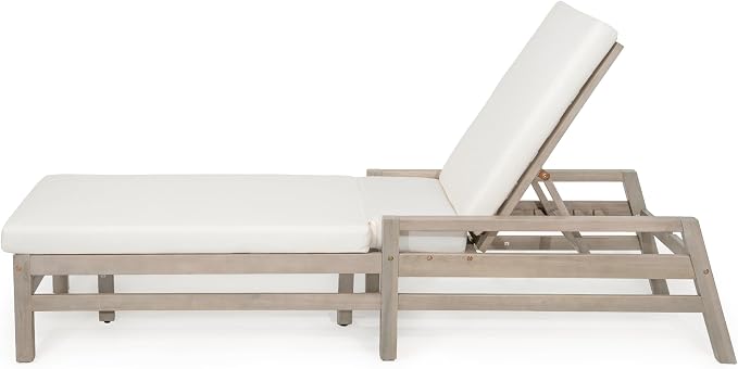LUMISOL Patio Chaise Lounge Chair, 5-Position Adjustable Outdoor Chaise Lounge - Image 9