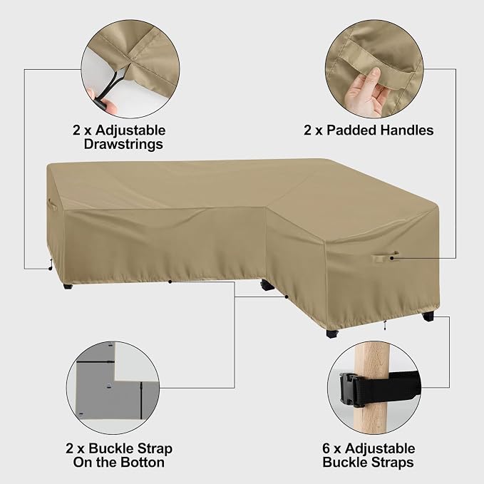 OutdoorLines Waterproof Outdoor Patio Sectional Cover - Image 5