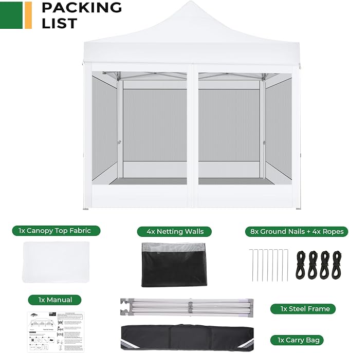 COBIZI 10x10 Heavy Duty Pop Up Canopy - Image 8