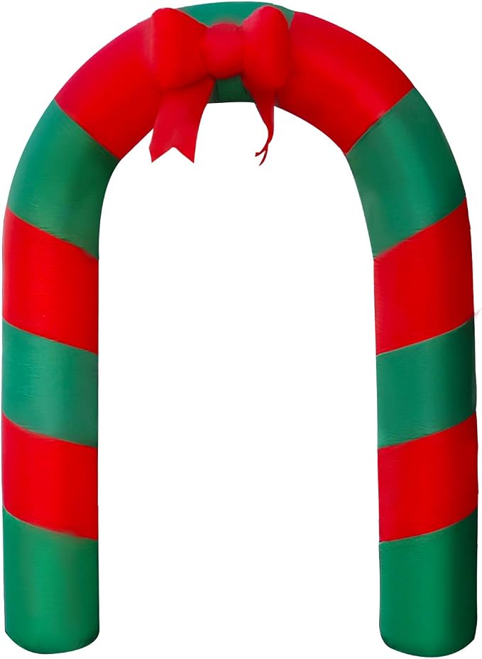 SEASONBLOW 8 Ft LED Light Up Inflatable Christmas Candy Archway - Image 6