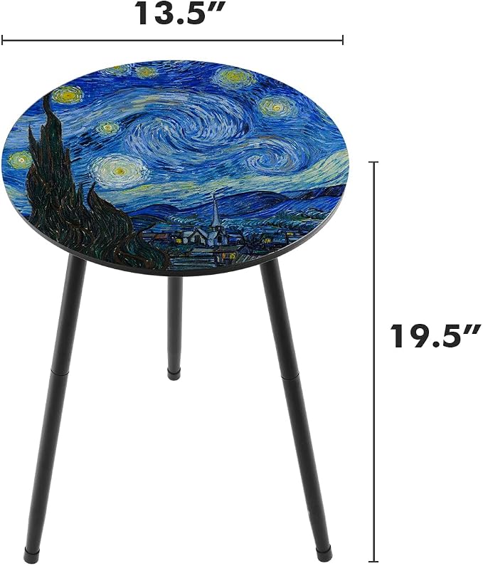 Outdoor Side Table Set of 2 Patio Side Tables - Image 3