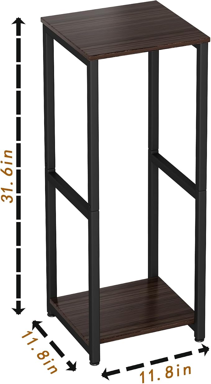 Plant Stand Indoor Corner Tall 2 Tier Metal Modern Flower Storage Plant Shelf - Image 6