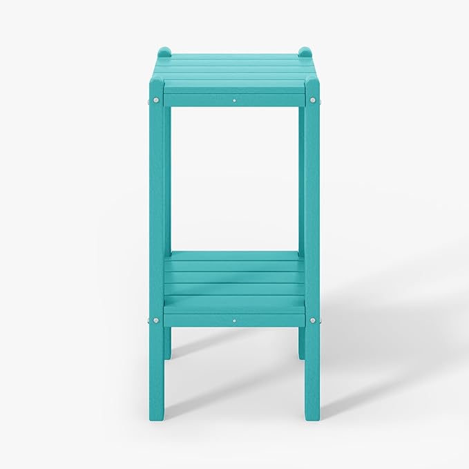WestinTrends Malibu 36" Outdoor Adirondack HDPE 2-Tier Patio Side Table by WestinTrends