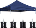 Eurmax USA New 10x10 Pop Up Canopy Replacement Canopy Tent Top Cover, Instant by Eurmax
