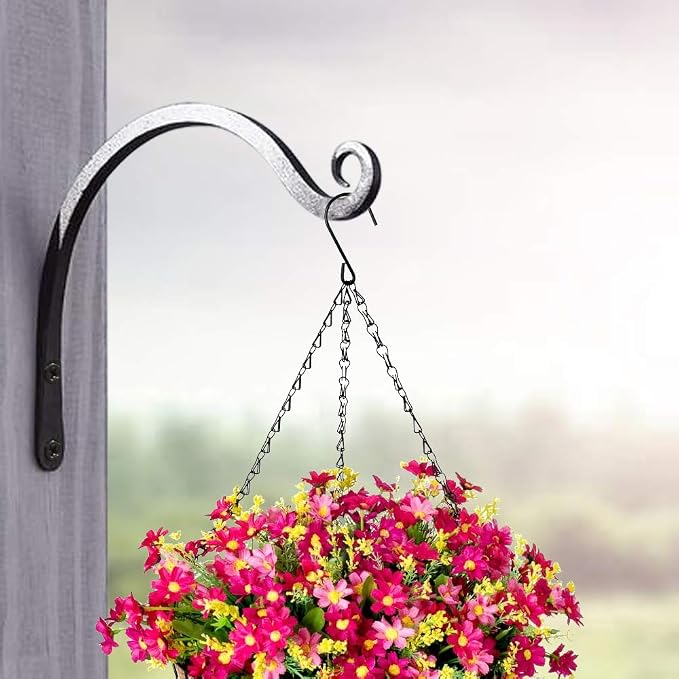 Gtongoko 2 Pack 8 Inch Plant Hangers Outdoor Metal, Plant Hooks - Image 6