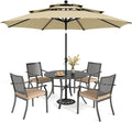 PHI VILLA 5 Pieces Outdoor Dining Set by PHIVILLAThepioneerofcomfortablehouseholdsupplies