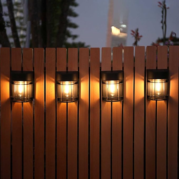 Solar Fence Lights, 12 Pack Waterproof Solar Lights Outdoor, Outdoor Solar - Image 5