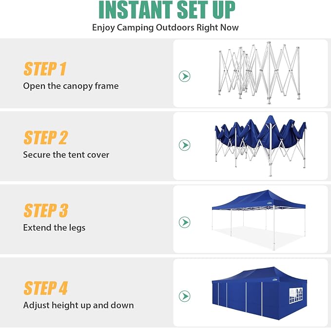 COBIZI 13x26 Heavy Duty Pop Up Canopy - Image 6