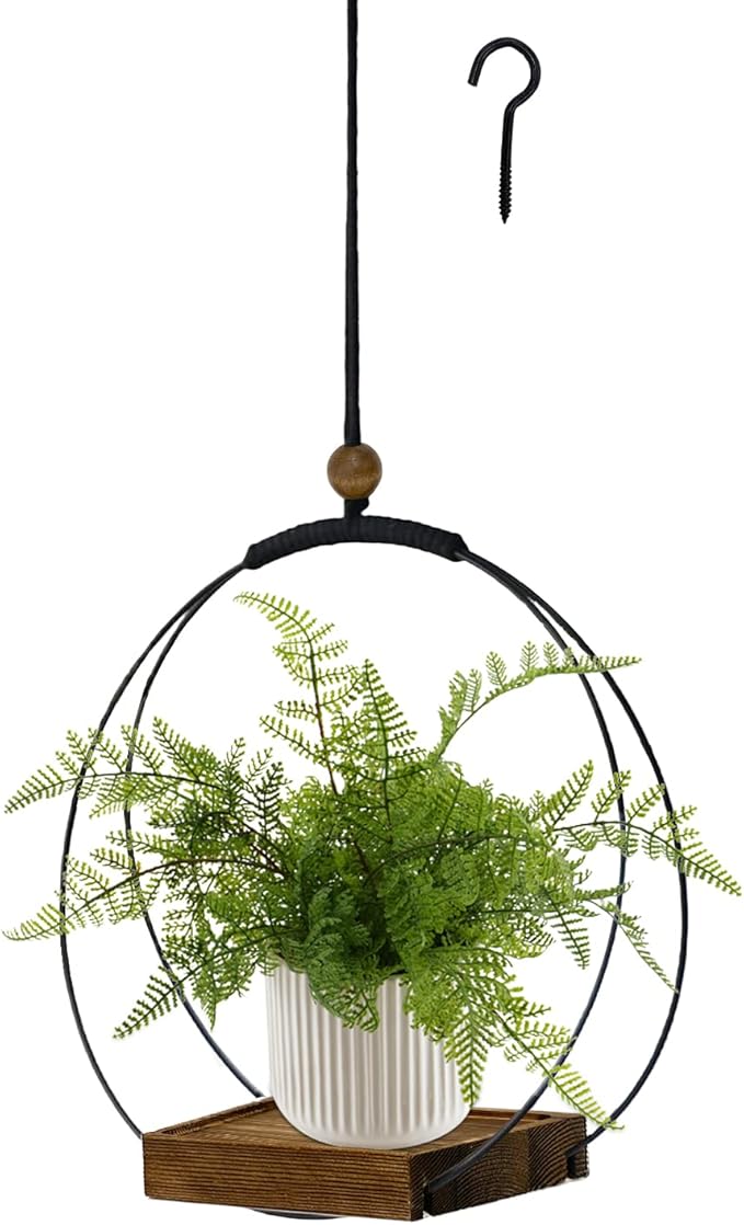 Hanging Planter for Indoor Plants, Modern Boho Macrame Plant Hanger for 3-5.5 by hismocal