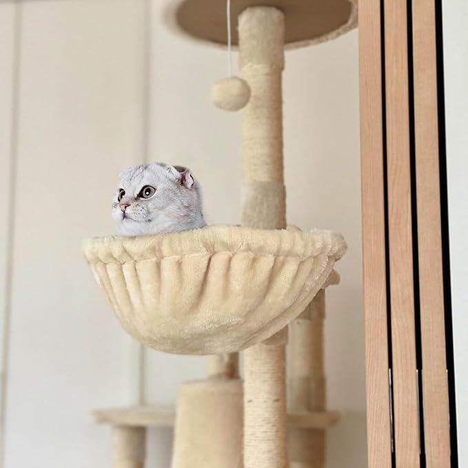 Beige Cat Hammock, Extra Large, Cozy Hammock - Image 6