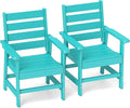 GREENVINES Outdoor Dining Chairs Set of 2 | HDPE | Patio Chair | All-Weather | by GreenVines