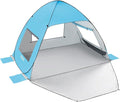 TOBTOS UPF 50+ Pop Up Beach Tent, Easy Set Up Beach Umbrella, Sun Shelter by TOBTOS