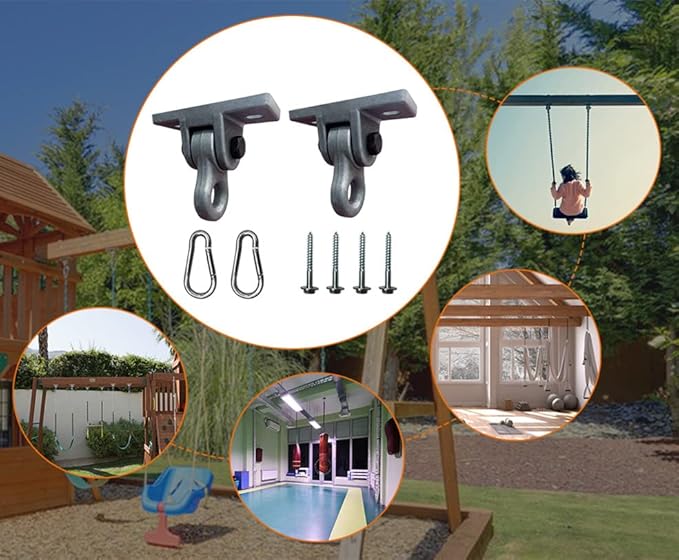 Heavy Duty Blue Swing Hangers Screws Bolts Included Over 5000 lb Capacity - Image 6