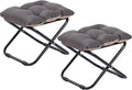 LITA Folding Footrest Stool, Portable Ottoman Foot Rest, Upholstered Small by LITA