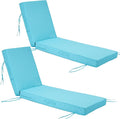 Chaise Lounge Cushions Outdoor Set of 2, Waterproof & Fade Resistant Patio by SXIORMHJ