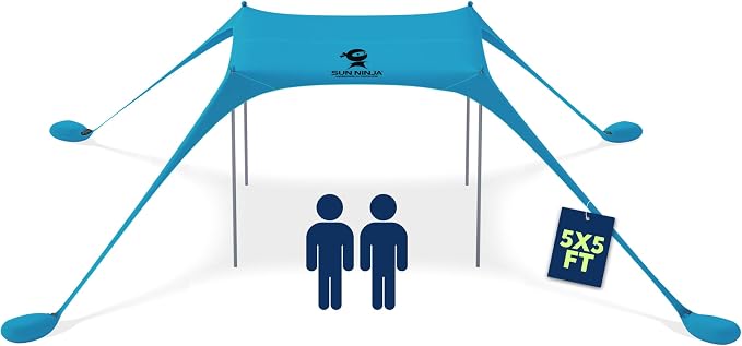 Sun Ninja Beach Tent Sun Shelter UPF50+ by SunNinja