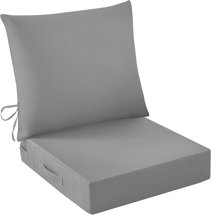 Outdoor Seat Cushion Set, Waterproof & Fade Resistant Patio Chair Cushions by IASEAHK